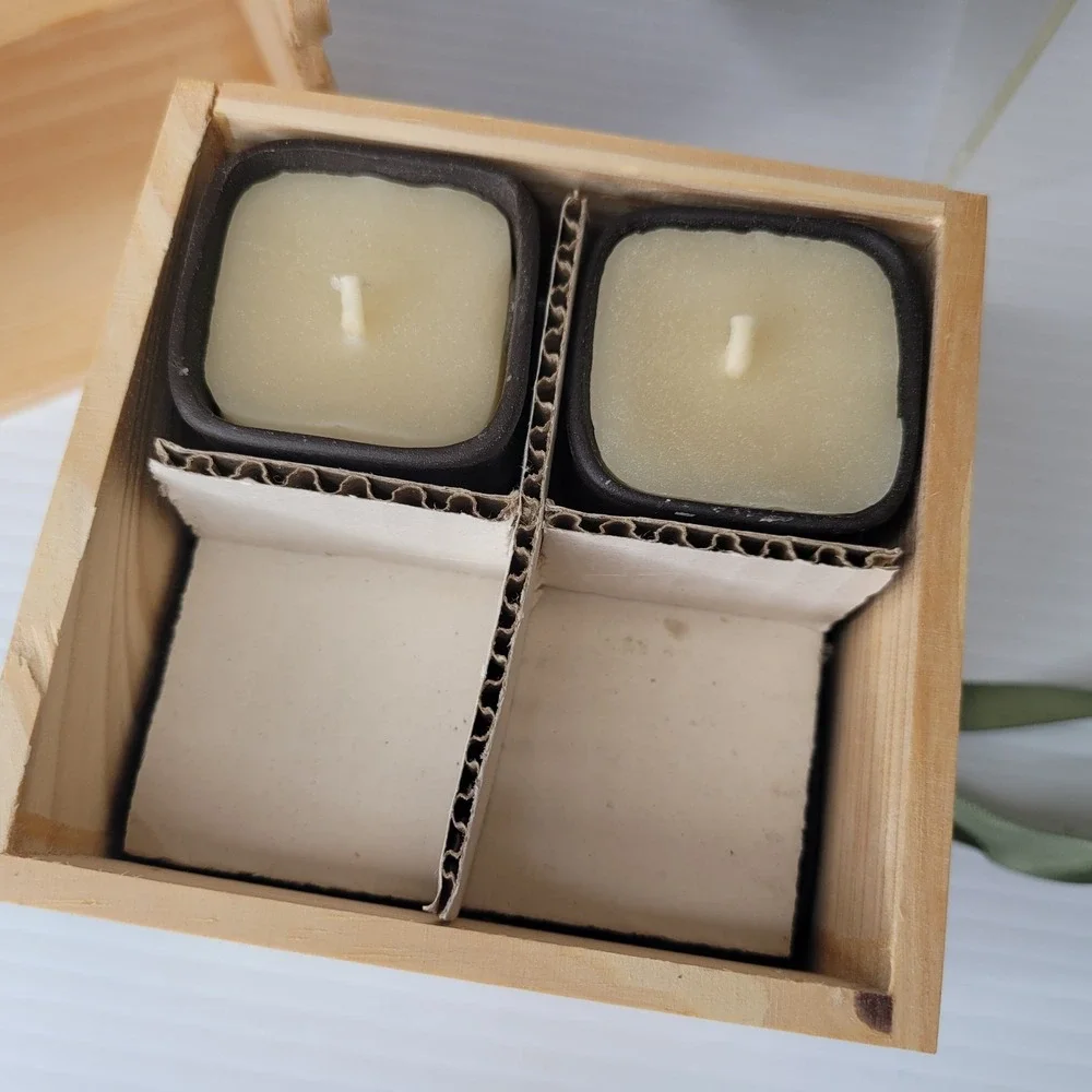 Williams Sonoma Vintage Limited Edition Votive Candle Set Wood‎ Box Set of 8 NEW